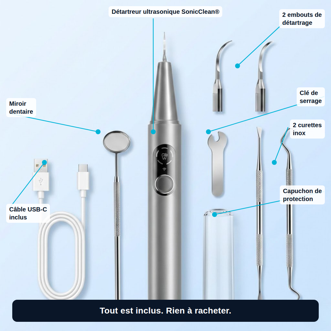 SonicClean — Détartreur à caméra intégré