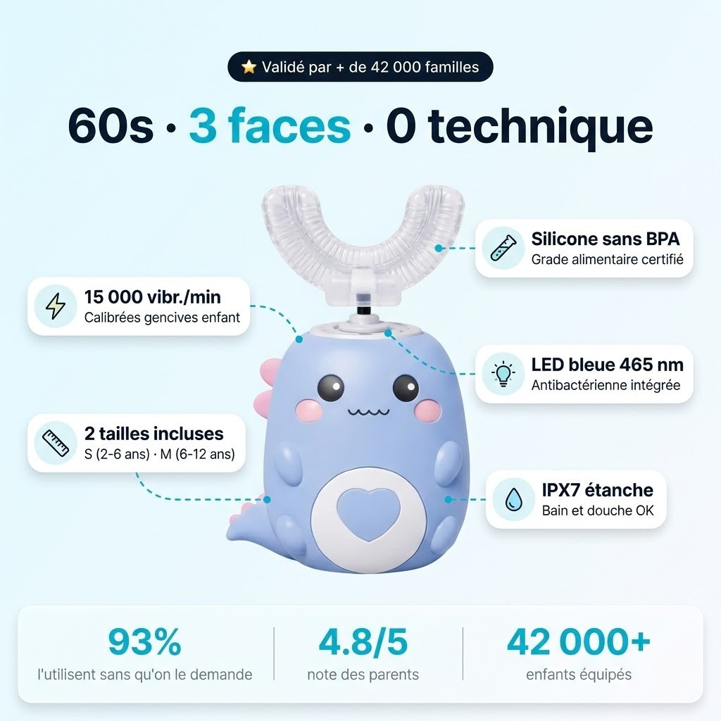 SmylePro Kids — Brosse à dent automatique enfant