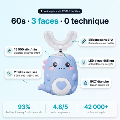 SmylePro Kids — Brosse à dent automatique enfant