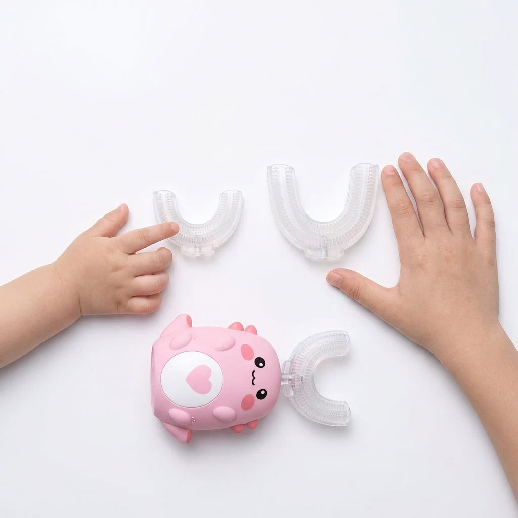 2 tailles de tête incluses — de 2 à 12 ans, une seule brosse.