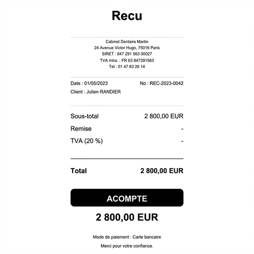 2 000 € minimum