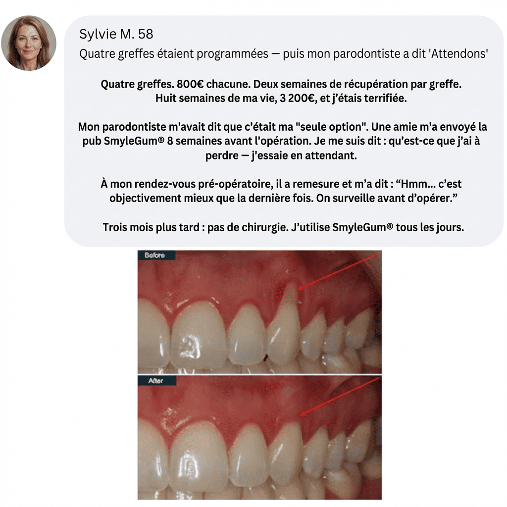 SmyleGum — Gencives saines. Dents blanches. En 2 minutes.