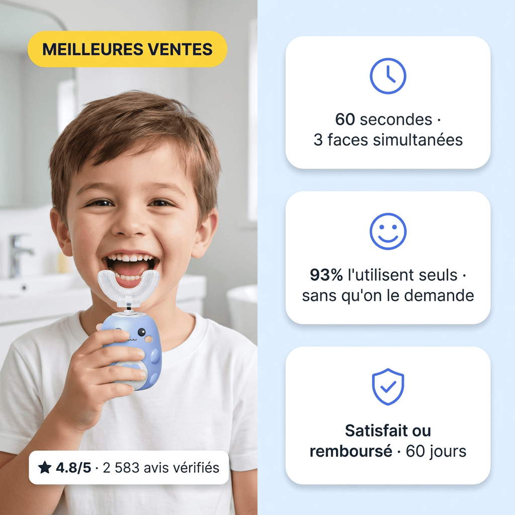 SmylePro Kids — Brosse à dent automatique enfant