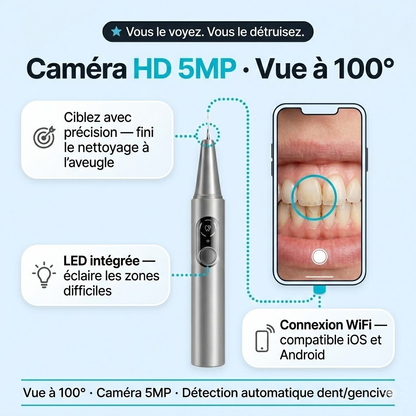 SonicClean — Détartreur à caméra intégré