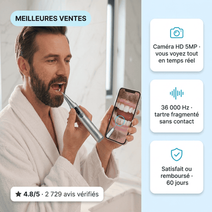 SonicClean — Détartreur à caméra intégré
