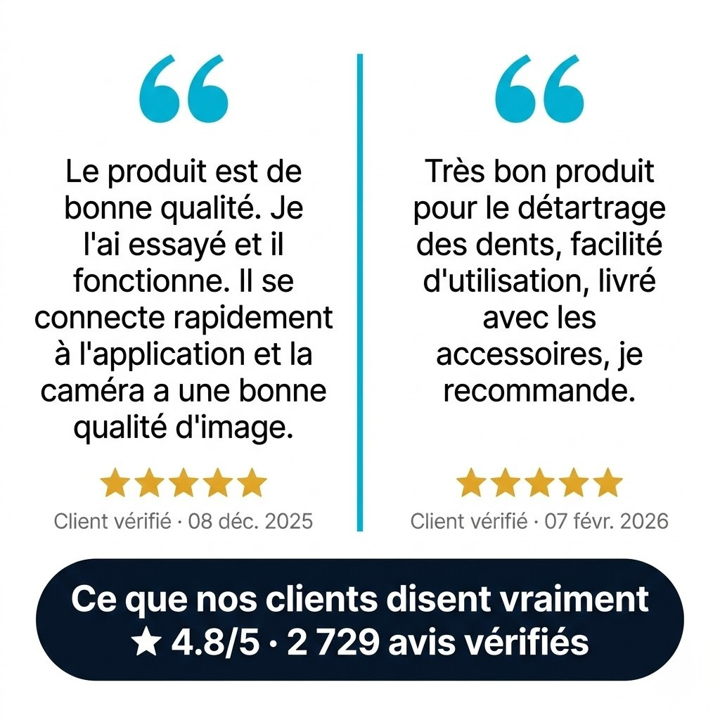 SonicClean — Détartreur à caméra intégré