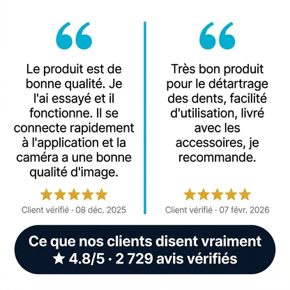 SonicClean — Détartreur à caméra intégré